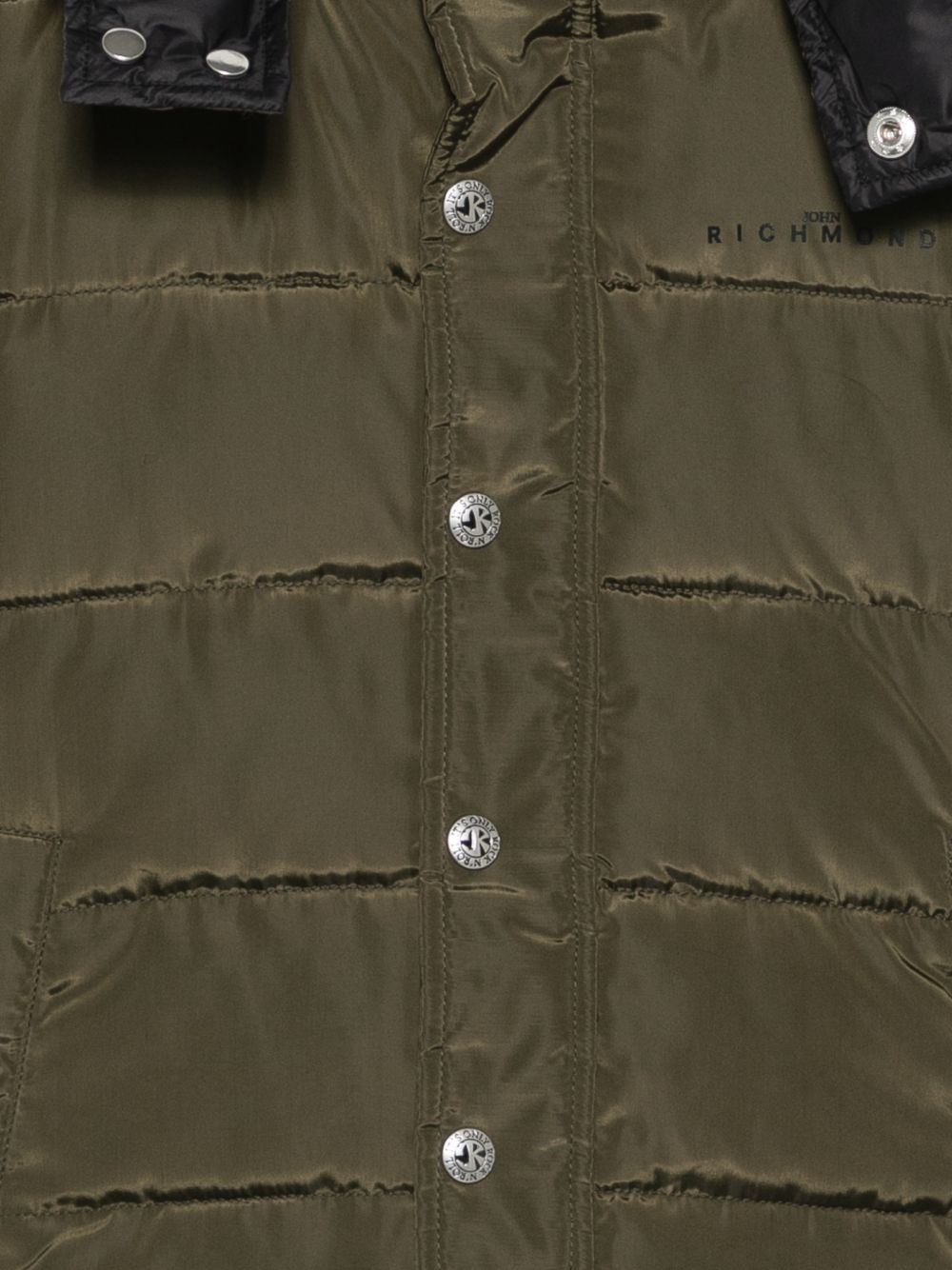 Giubbino per bambino John Richmond Junior verde con cappuccio RBA26174PI OLIVE JOHN RICHMOND KIDS 