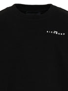 Felpa per bambino John Richmond Junior nera con stampa logo sul davanti RBA26176FE BLACK JOHN RICHMOND KIDS 