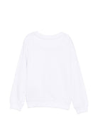 Felpa per bambino John Richmond Junior bianca con stampa logo sul davanti RBA26176FE WHITE JOHN RICHMOND KIDS 