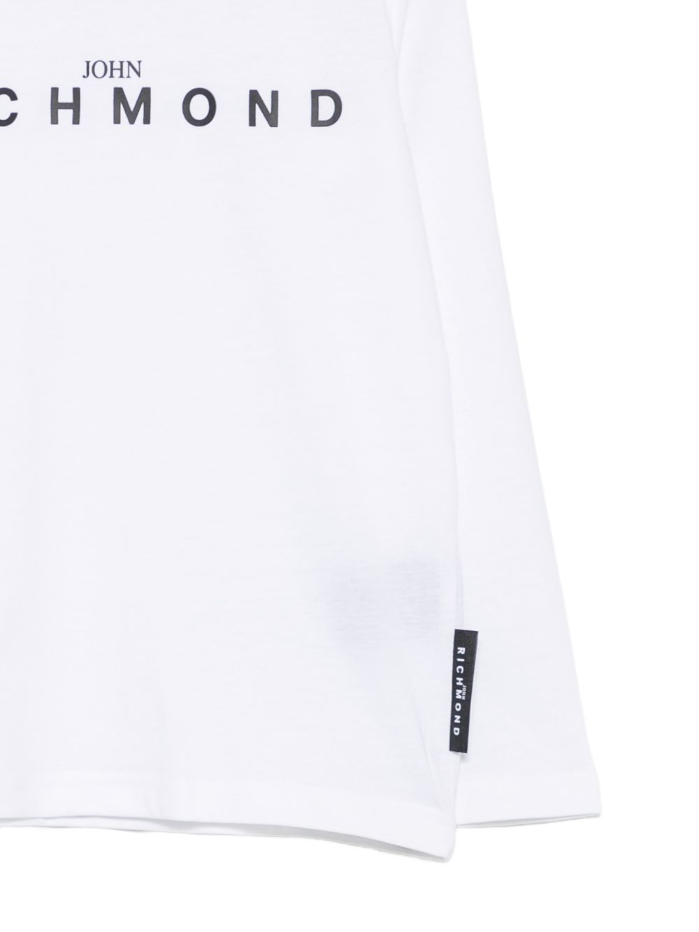 T-shirt per bambina John Richmond Kids bianca con dettaglio logo RGA26004TS WHITE JOHN RICHMOND KIDS 
