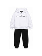 Completo per bambina John Richmond Junior multicolore con stampa logo RGA26020CF WHITE JOHN RICHMOND KIDS 