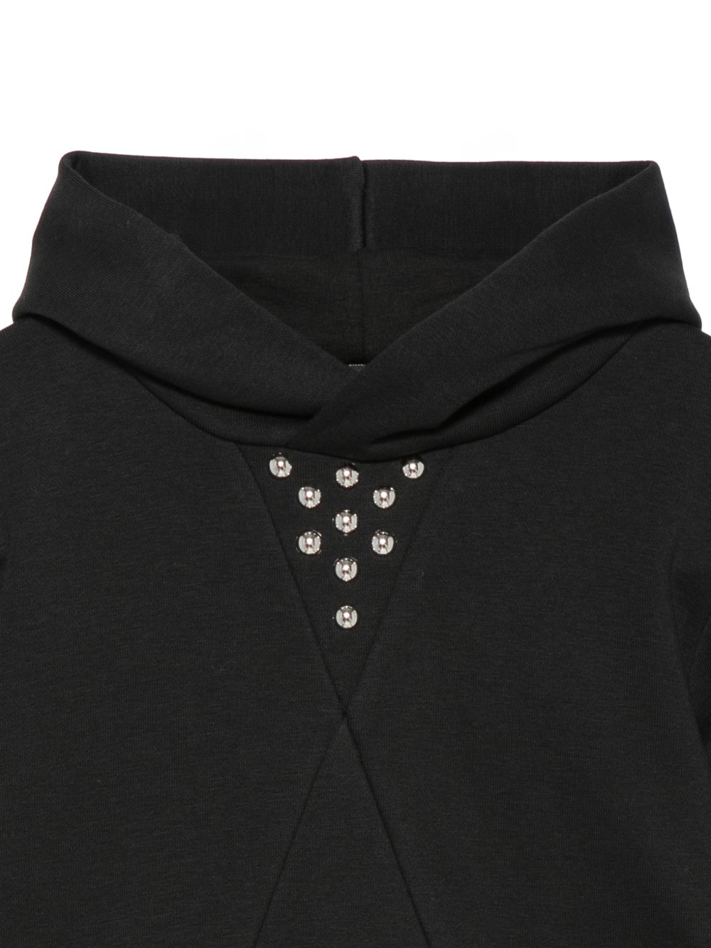 Felpa per bambina John Richmond Kids nera decorata con stud RGA26038FE BLACK JOHN RICHMOND KIDS 