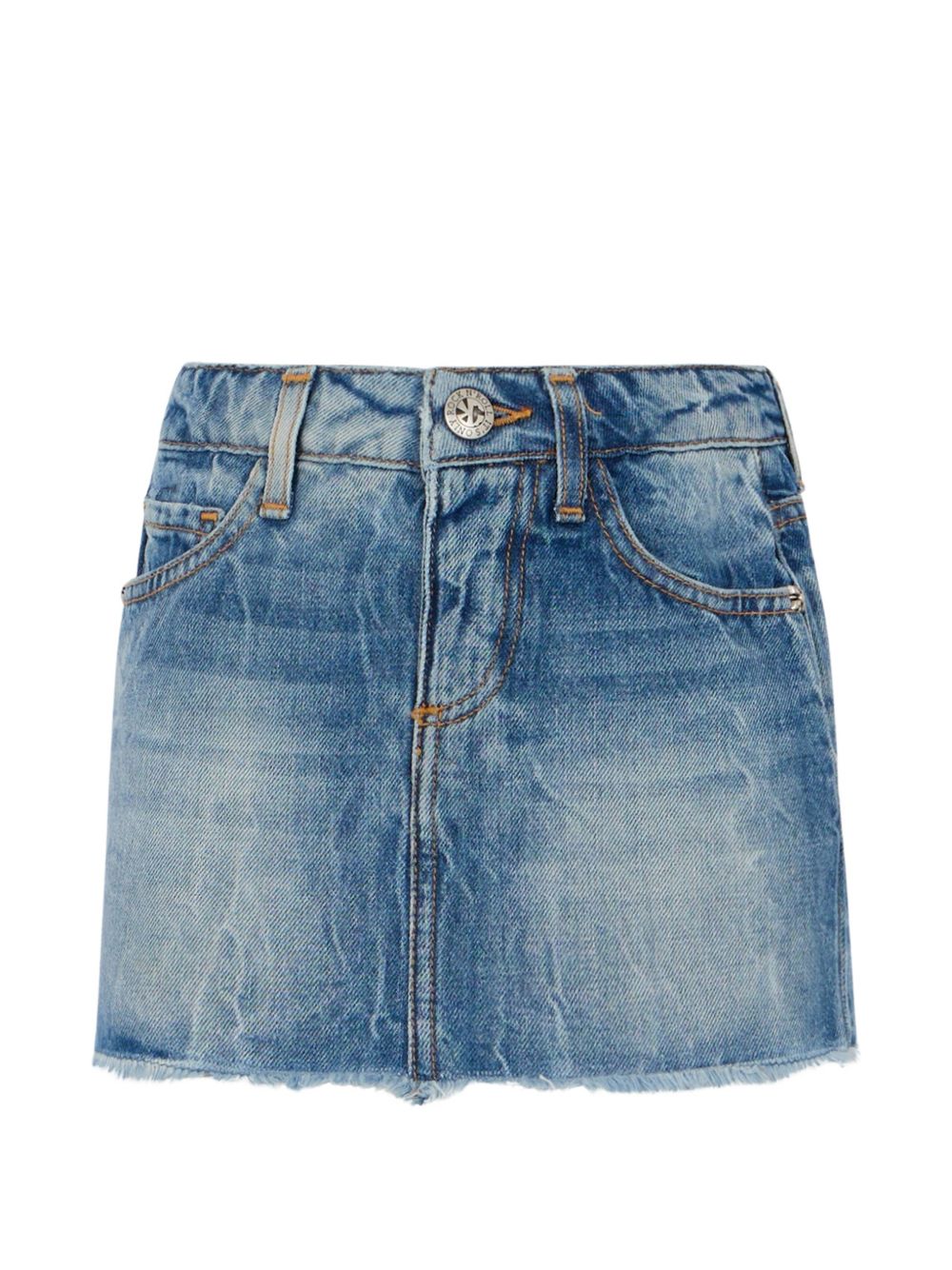 Gonna per bambina John Richmond Kids in denim con applicazione posteriore RGA26050GO DENIM BLUE MEDIUM JOHN RICHMOND KIDS 