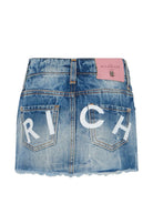 Gonna per bambina John Richmond Kids in denim con applicazione posteriore RGA26050GO DENIM BLUE MEDIUM JOHN RICHMOND KIDS 