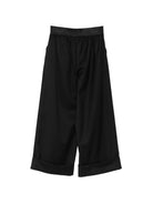 Pantaloni per bambina John Richmond Kids neri con orli con risvolto RGA26055PA BLACK JOHN RICHMOND KIDS 
