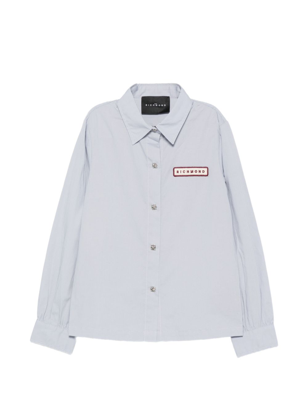 Camicia per bambino John Richmond Kids azzurro con patch logo RGA26078CA SKY JOHN RICHMOND KIDS 