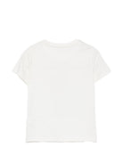 T-shirt per bambina John Richmond Kids bianca con logo ricamato sul davanti RGA26112TS WHITE JOHN RICHMOND KIDS 