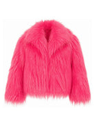 Giacca per bambina John Richmond Kids fucsia in pelliccia sintetica RGA26127PL ORCHID JOHN RICHMOND KIDS 