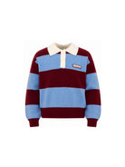 Maglione per bambina John Richmond Kids azzurra e bordeaux con motivo a righe RGA26140PO AVION JOHN RICHMOND KIDS 