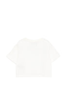 T-shirt per bambina John Richmond Kids bianca con logo sul davanti RGA26143TS OFF-WHITE JOHN RICHMOND KIDS 