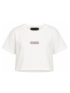 T-shirt per bambina John Richmond Kids bianca con logo sul davanti RGA26143TS OFF-WHITE JOHN RICHMOND KIDS 