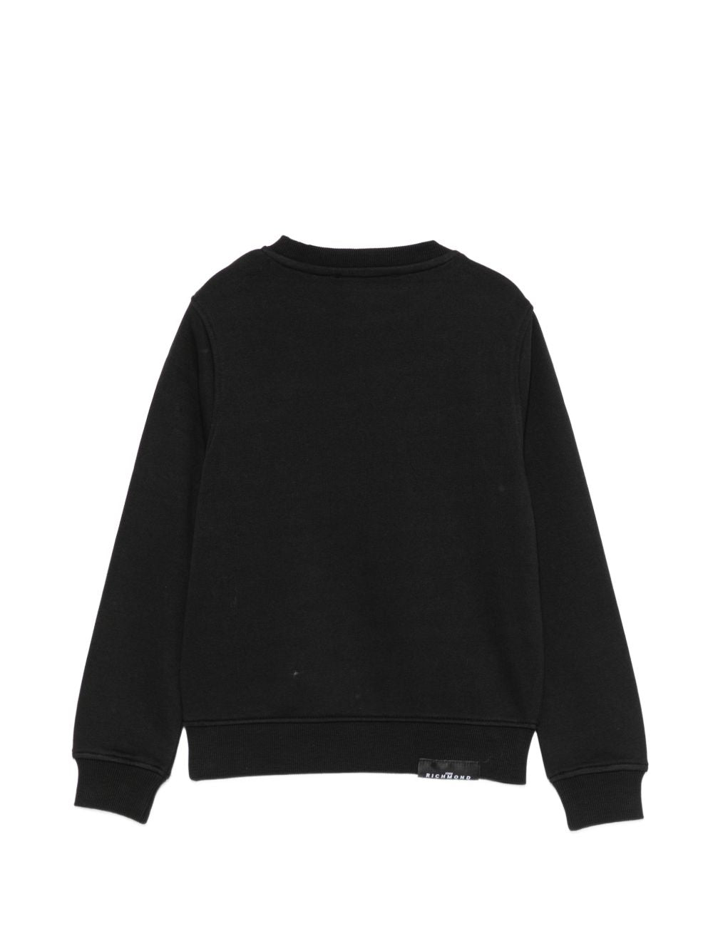 Felpa per bambina John Richmond Kids nera con stampa grafica RGA26149FE BLACK JOHN RICHMOND KIDS 