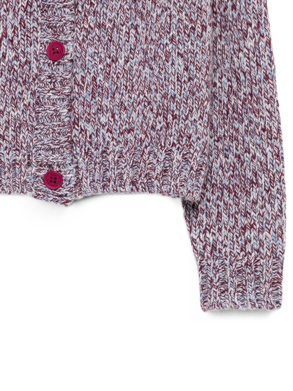 Cardigan per bambina John Richmond Kids multicolore a maglia grossa con patch logo RGA26151CD MULTICOLOR JOHN RICHMOND KIDS 