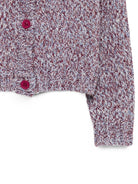 Cardigan per bambina John Richmond Kids multicolore a maglia grossa con patch logo RGA26151CD MULTICOLOR JOHN RICHMOND KIDS 