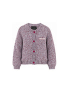Cardigan per bambina John Richmond Kids multicolore a maglia grossa con patch logo RGA26151CD MULTICOLOR JOHN RICHMOND KIDS 