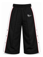 Pantaloni sportivi per bambina John Richmond Kids neri con bottoni applicati sui lati RGA26176PA BLACK JOHN RICHMOND KIDS 