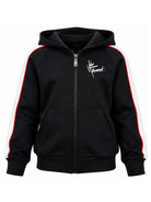 Felpa per bambina John Richmond Kids nera con logo stampato sul davanti RGA26177FE BLACK JOHN RICHMOND KIDS 