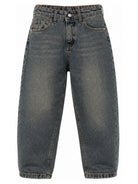 Jeans per bambina John Richmond Kids in denim con finitura sbiadita RGA26187JE DENIM BLUE MEDIUM JOHN RICHMOND KIDS 