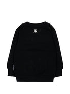 Felpa per neonati John Richmond Kids nero con stampa logo sul davanti RIA26003FE BLACK JOHN RICHMOND KIDS 