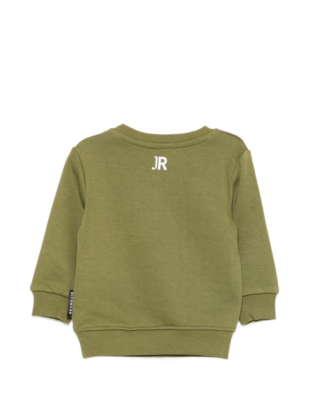 Felpa per neonato John Richmond Kids verde con dettaglio logo sul davanti RIA26003FE GREEN MILITARY JOHN RICHMOND KIDS 