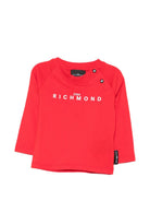 T-shirt per neonato John Richmond Kids rossa con logo sul davanti RIA26006TS RED JOHN RICHMOND KIDS 