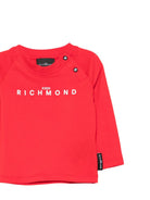 T-shirt per neonato John Richmond Kids rossa con logo sul davanti RIA26006TS RED JOHN RICHMOND KIDS 