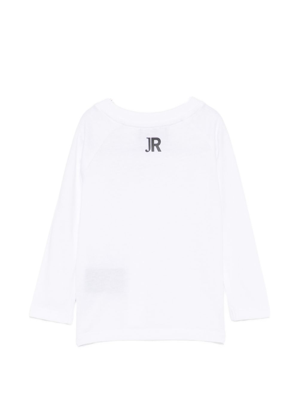 T-shirt per neonato John Richmond Junior bianca con stampa logo sul davanti RIA26006TS WHITE JOHN RICHMOND KIDS 