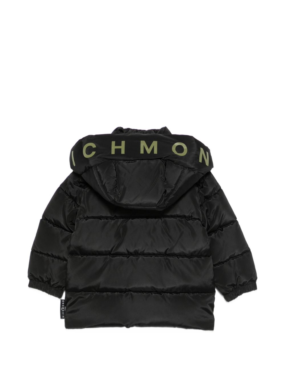 Giubbino per neonato John Richmond Junior nero con stampa logo sul davanti RIA26007PI BLACK JOHN RICHMOND KIDS 