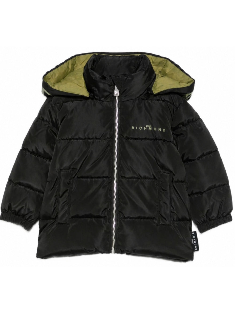 Giubbino per neonato John Richmond Junior nero con stampa logo sul davanti RIA26007PI BLACK JOHN RICHMOND KIDS 