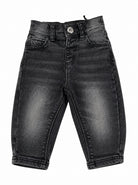 Jeans per neonato John Richmond Kids neri con logo stampato sul retro RIA26013JE DENIM BLACK JOHN RICHMOND KIDS 