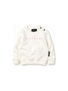 Felpa per neonata John Richmond Kids bianca con stampa logo RIA26023FE OFF-WHITE JOHN RICHMOND KIDS 
