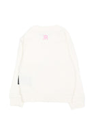 Felpa per neonata John Richmond Kids bianca con stampa logo RIA26023FE OFF-WHITE JOHN RICHMOND KIDS 