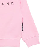 Felpa per neonata John Richmond Kids rosa con dettaglio logo sul davanti RIA26023FE PINK BEGONIA JOHN RICHMOND KIDS 