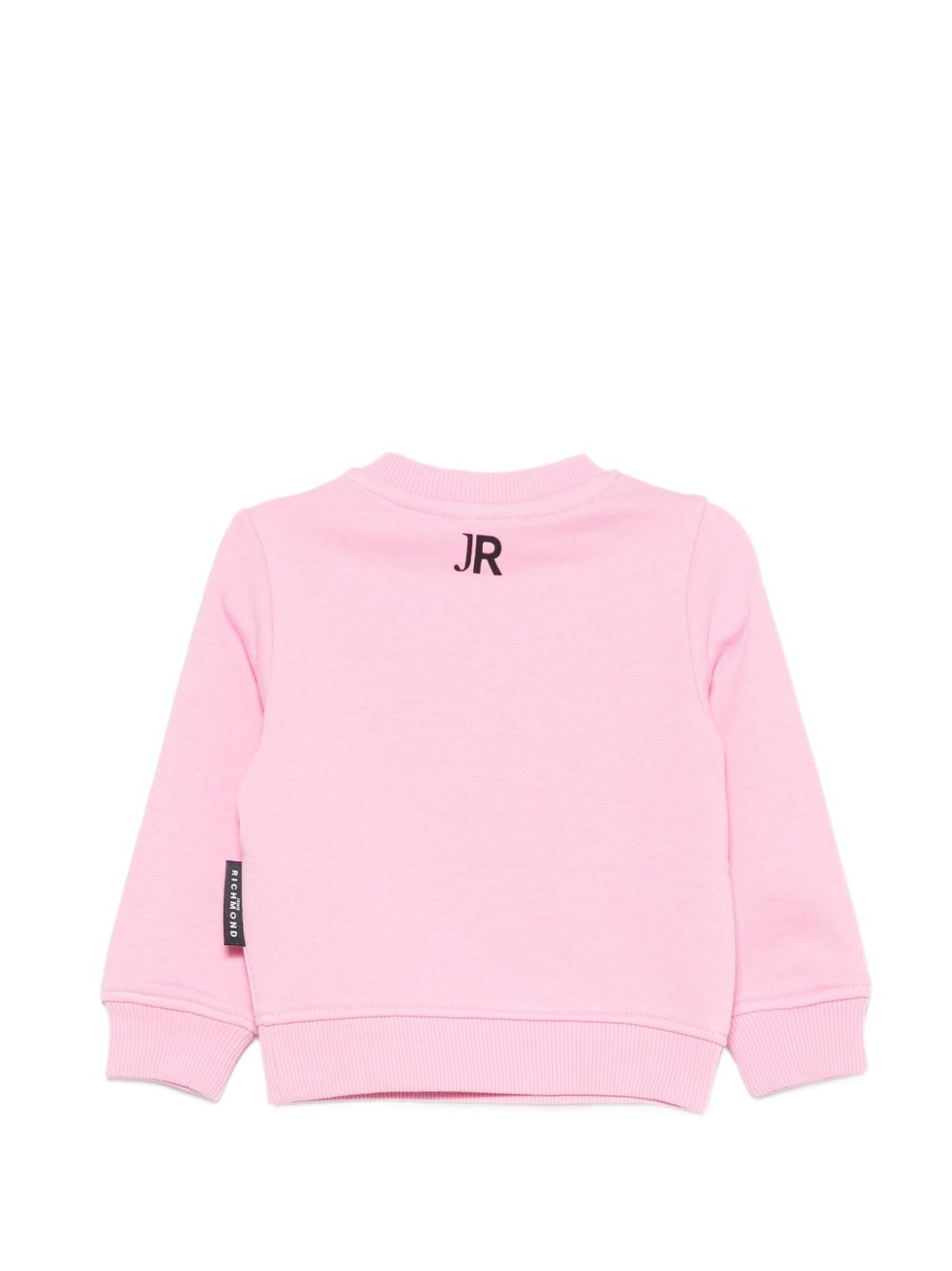 Felpa per neonata John Richmond Kids rosa con dettaglio logo sul davanti RIA26023FE PINK BEGONIA JOHN RICHMOND KIDS 