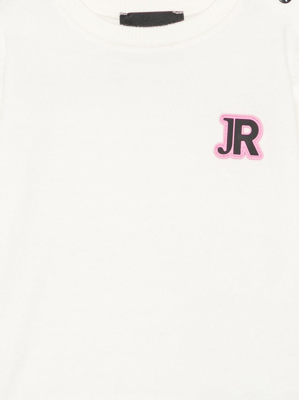 Felpa per neonati John Richmond Kids bianca con dettaglio logo RIA26028MA OFF-WHITE JOHN RICHMOND KIDS 