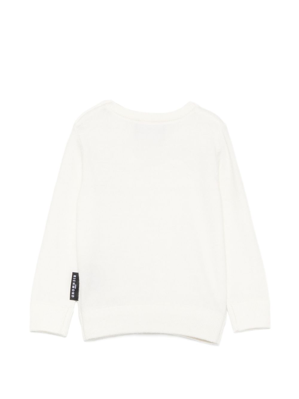Felpa per neonati John Richmond Kids bianca con dettaglio logo RIA26028MA OFF-WHITE JOHN RICHMOND KIDS 