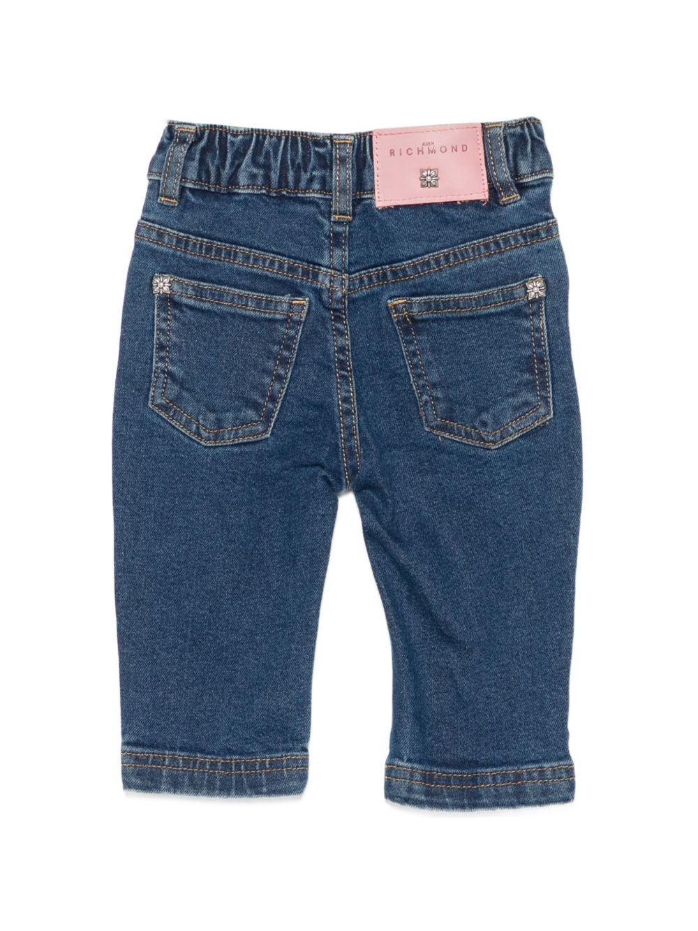 Jeans per neonato John Richmond Kids con applicazione posteriore con logo RIA26031JE DENIM BLUE MEDIUM JOHN RICHMOND KIDS 