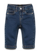 Jeans per neonato John Richmond Kids con applicazione posteriore con logo RIA26031JE DENIM BLUE MEDIUM JOHN RICHMOND KIDS 