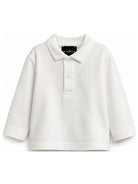 Polo per neonato John Richmond Kids bianca opaca a maniche lunghe RIA26042PO OFF-WHITE JOHN RICHMOND KIDS 