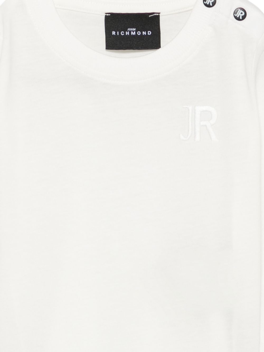 T-shirt per neonati John Richmond Kids bianca con ricamo logo RIA26058TS OFF-WHITE JOHN RICHMOND KIDS 