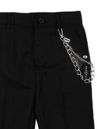 Pantaloni per neonato John Richmond Kids neri con dettaglio a catena RIA26065PA BLACK JOHN RICHMOND KIDS 