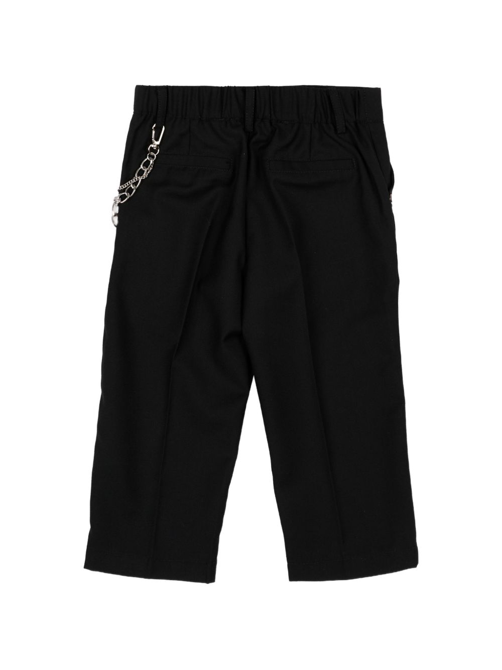 Pantaloni per neonato John Richmond Kids neri con dettaglio a catena RIA26065PA BLACK JOHN RICHMOND KIDS 