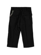 Pantaloni per neonato John Richmond Kids neri con dettaglio a catena RIA26065PA BLACK JOHN RICHMOND KIDS 
