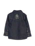 Camicia per neonato John Richmond Kids blu scuro con logo ricamato RIA26068CA DENIM BLUE DARK JOHN RICHMOND KIDS 