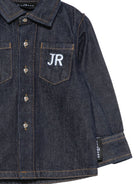 Camicia per neonato John Richmond Kids blu scuro con logo ricamato RIA26068CA DENIM BLUE DARK JOHN RICHMOND KIDS 