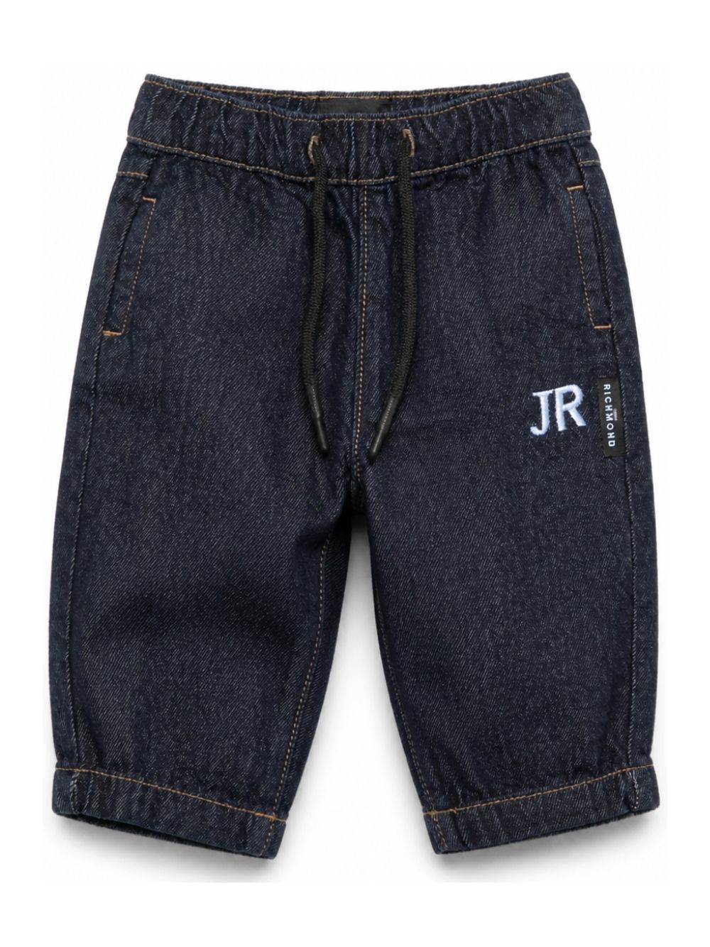 Jeans per neonato John Richmond Kids blu con logo ricamato sul davanti RIA26070JE DENIM BLUE DARK JOHN RICHMOND KIDS 