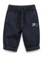 Jeans per neonato John Richmond Kids blu con logo ricamato sul davanti RIA26070JE DENIM BLUE DARK JOHN RICHMOND KIDS 