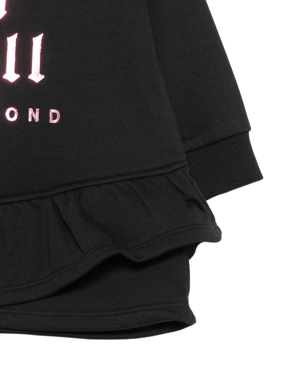 Abito per neonata John Richmond Kids nero con dettaglio con volant RIA26100VE BLACK JOHN RICHMOND KIDS 