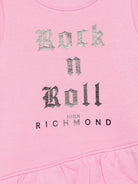 Abito per neonata John Richmond Kids rosa con dettaglio con volant RIA26100VE PINK BEGONIA JOHN RICHMOND KIDS 