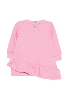 Abito per neonata John Richmond Kids rosa con dettaglio con volant RIA26100VE PINK BEGONIA JOHN RICHMOND KIDS 